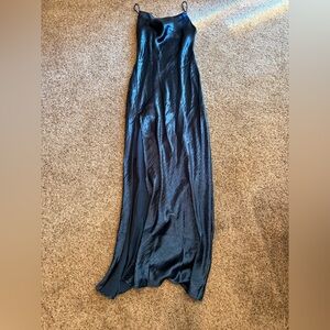 RESA Midnight Blue cowl neck dress